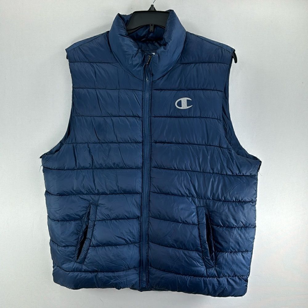 Champion Puffer Vest- Blue- Size XL